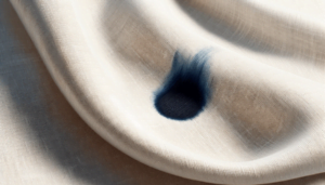 Une tache d'encre sur un vêtement