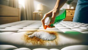 Bicarbonate de soude pour enlever une tache d'urine sur un matelas