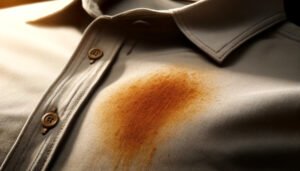 Enlever une tache de rouille sur un vêtement