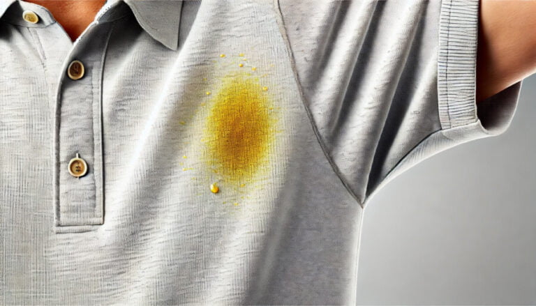 Taches de transpiration incrustées : 5 solutions efficaces
