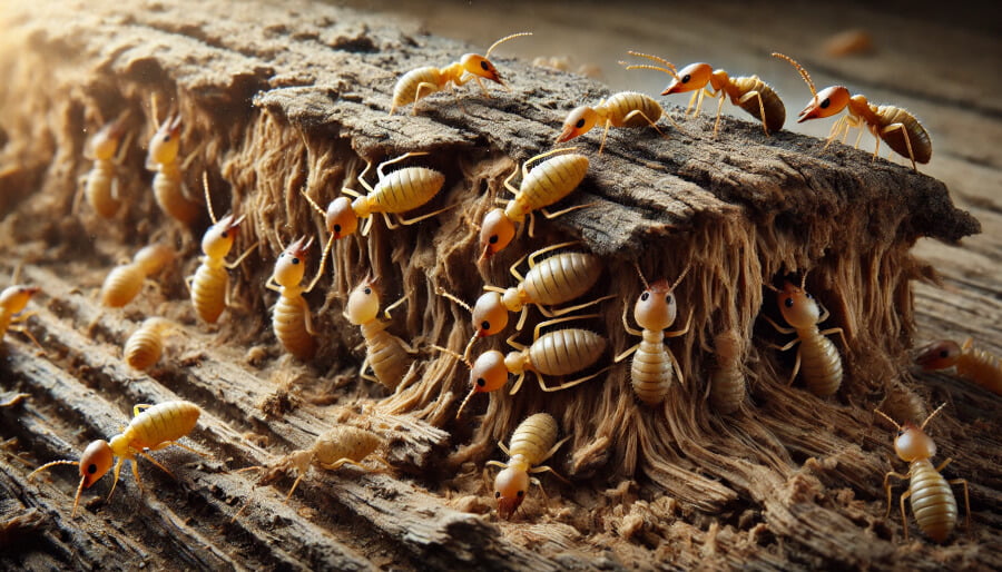 Une invasion de termites