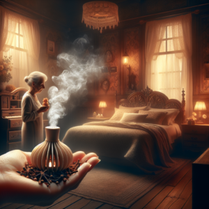 Chambre avec un diffuseur et des clous de girofle pour éloigner les punaises de lit