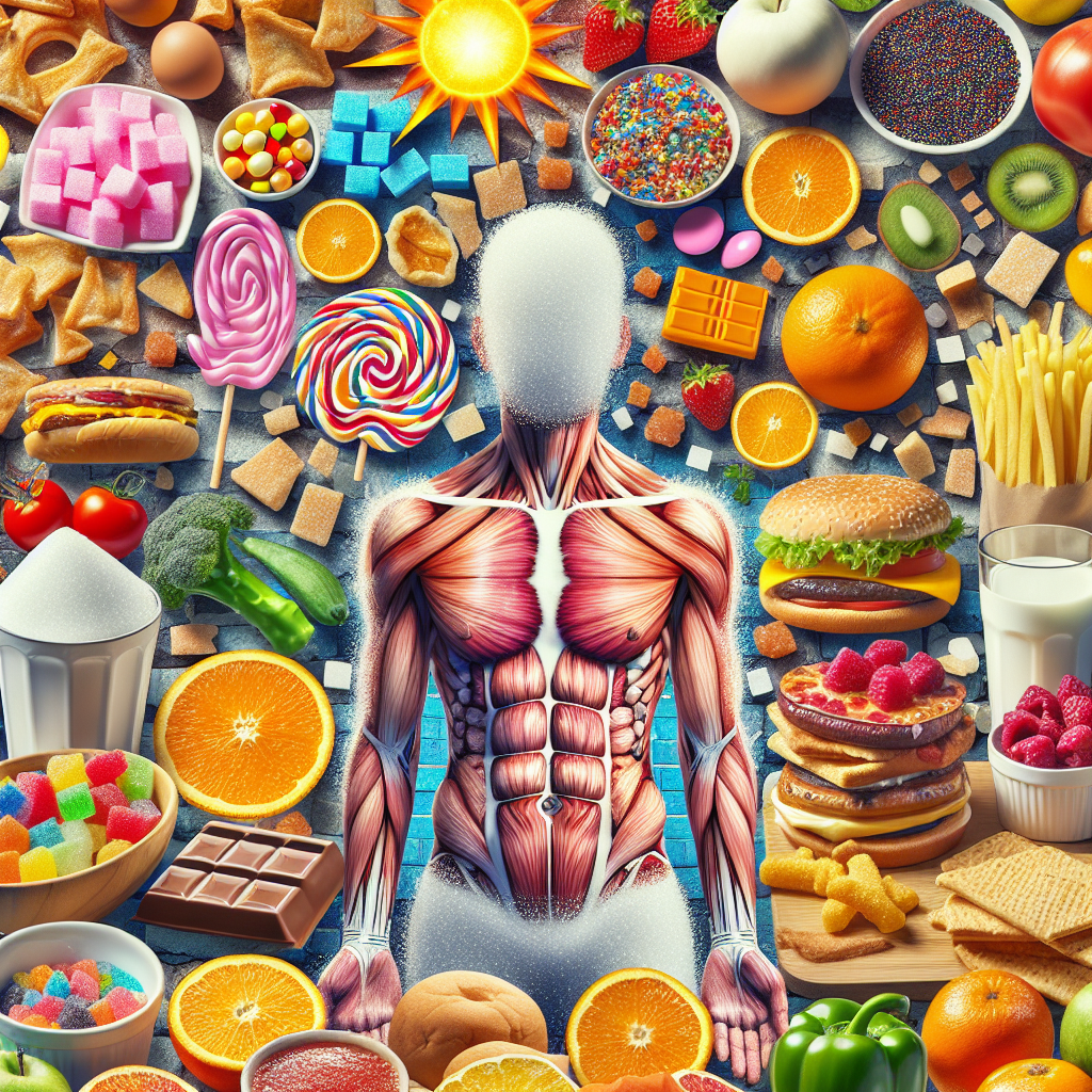 Collage d'aliments malsains comprenant des sucres raffinés et des aliments transformés à éviter pour perdre du poids.