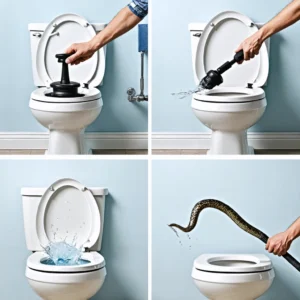 Différentes méthodes pour déboucher des toilettes