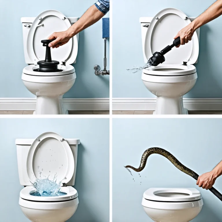 Différentes méthodes pour déboucher des toilettes