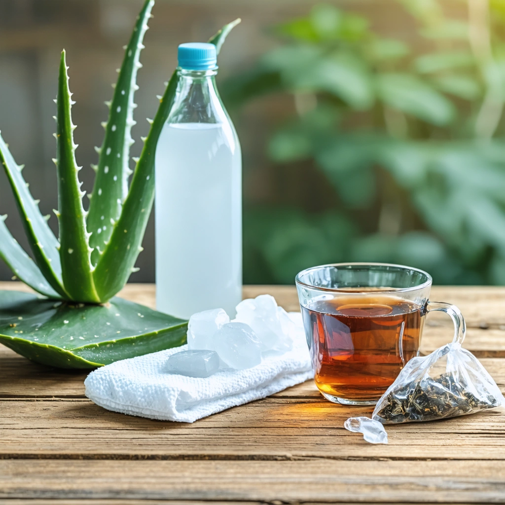 Remèdes naturels avec huile de coco, clous de girofle et sel d'Epsom pour traiter les hémorroïdes externes.